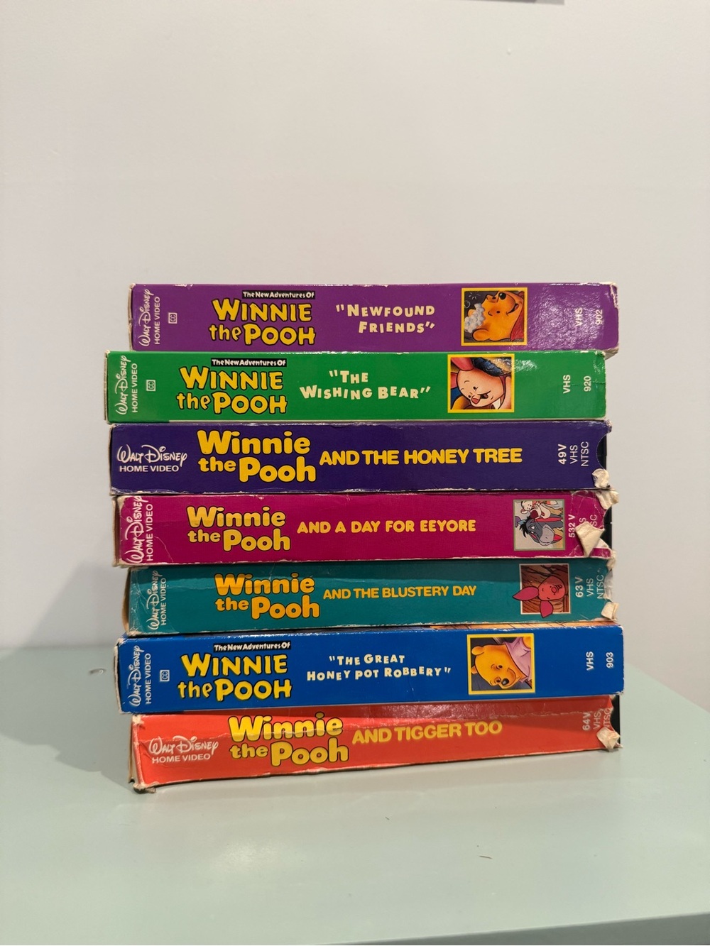 Vintage Winnie the Pooh Lot of 7 VHS Tapes